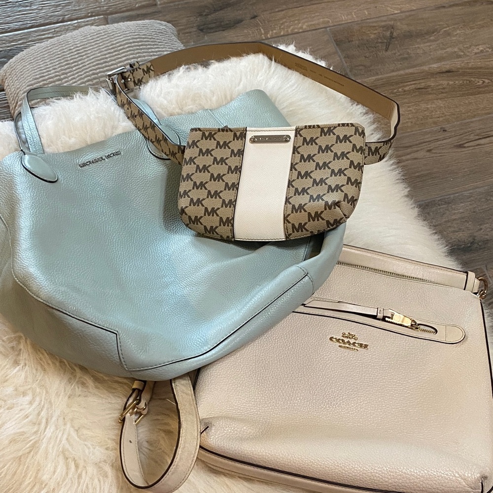 Coach bag and two Michael Kors bags